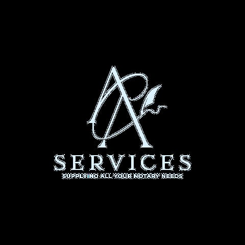 JR Services logo with stylized notary seal and pen symbol, tagline reading Supplying All Your Notary Needs